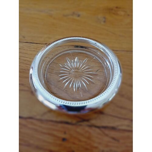 Cendrier En Verre Et Metal