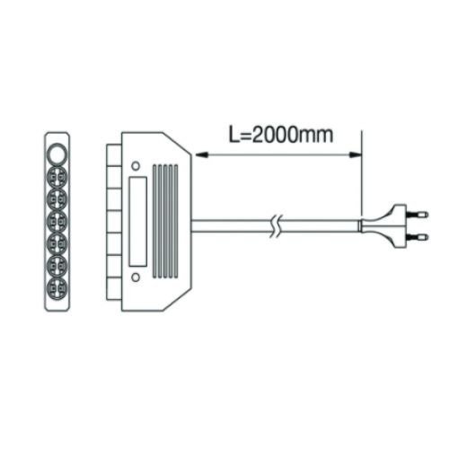 Connecteur Multiple Pour Spot Nube L&s Light
