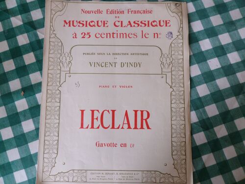 Gavotte En Ut // Leclair // Partition
