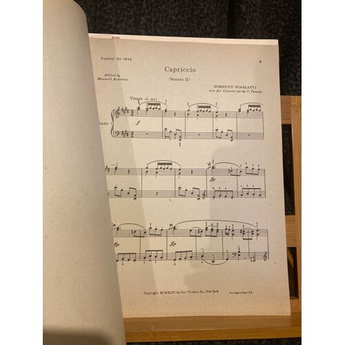 D. Scarlatti Capriccio En Mi (Sonata Ii) Partition Piano Eckstein Ed. Schirmer
