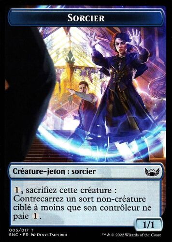 Token - Sorcier - Magic - Les Rues De La Nouvelle- Capenna - 5/17