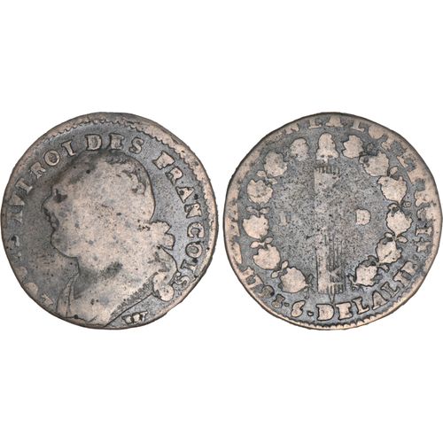 France - 1793 - 12 Deniers Au Faisceau Type Francois - Lille (W) - Fm02c6