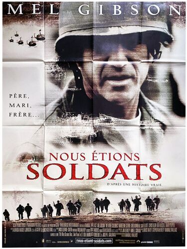 Nous Étions Soldats (We Were Soldiers) - Véritable Affiche De Cinéma Pliée - Format 120x160 Cm - De Randall Wallace Avec Mel Gibson, Madeleine Stowe, Greg Kinnear, Sam Elliott - 2002 #