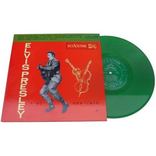 25 Cm 33 Tours Red Vinyl Rouge Elvis Presley Y Su Conjunto