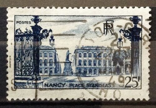 France - Place Stanislas Nancy 25f Bleu (Très Joli N° 822) Obl - Année 1948 - N15547