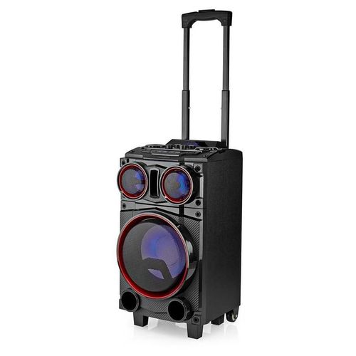 Nedis - Enceinte de soirée - pour utilisation mobile - sans fil - Bluetooth - 40 Watt - noir
