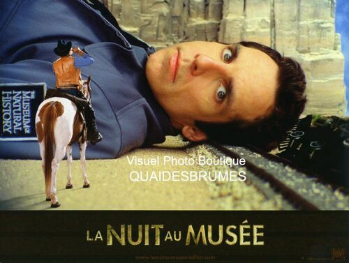 La Nuit Au Musée (Night At The Museum) : Jeu De Photos D'exploitation Cinématographique - Format : 21x28 Cm - De Shawn Levy, Avec Ben Stiller, Carla Gugino, Dick Van Dyke, Robin Williams - 2007