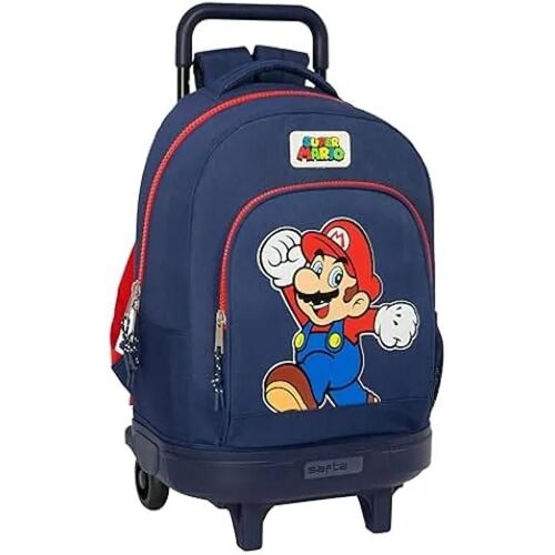 Sac à Dos à Roulettes Super Mario World - SAFTA - Compact Amovible Enfant Primaire