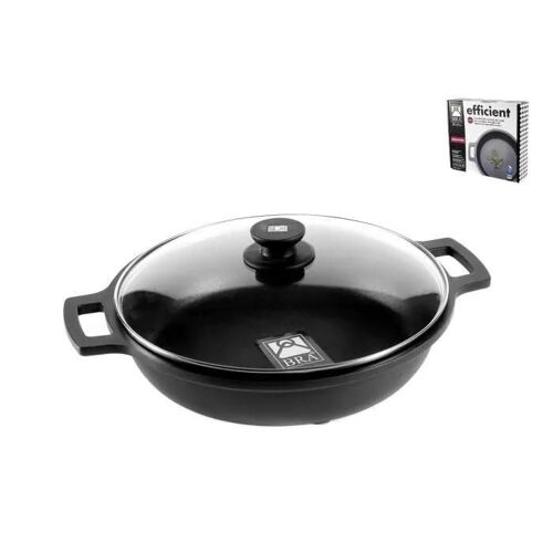 Pinti Poêle À Frire 2 Poignées Avec Cm28 Efficace Couvercle Cookware Cuisine