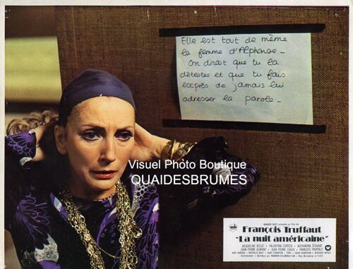La Nuit Américaine : Photo D'exploitation Cinématographique - Format : 22x28,5 Cm - De François Truffaut Avec Jacqueline Bisset, Jean-Pierre Léaud, Dani, Nathalie Baye, Valentina Cortese - 1973