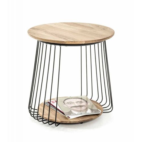 Paris Prix - Table D'appoint En Bois "Nissa" 52cm Naturel