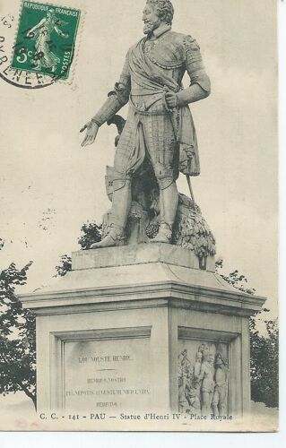 "Pau Statue D'henri Iv Place Royale"