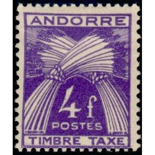 Timbre Taxe Andorre N°36 Neuf**