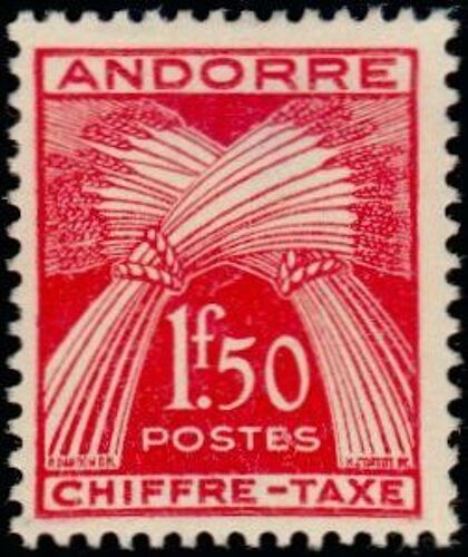 Timbre Taxe Andorre N°25 Neuf**