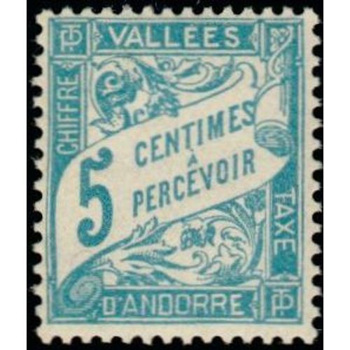 Timbre Taxe Andorre N°17 Neuf**