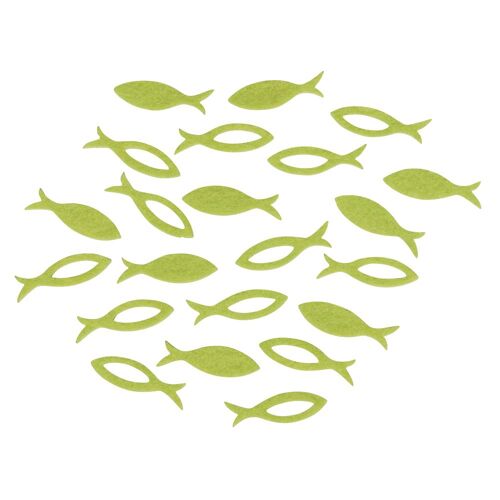 Motif En Feutrine Poisson Vert
