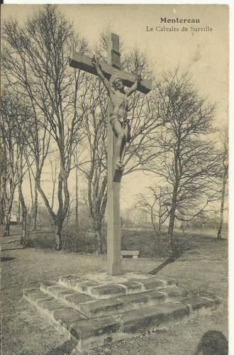 Cpa Montereau Calvaire De Surville