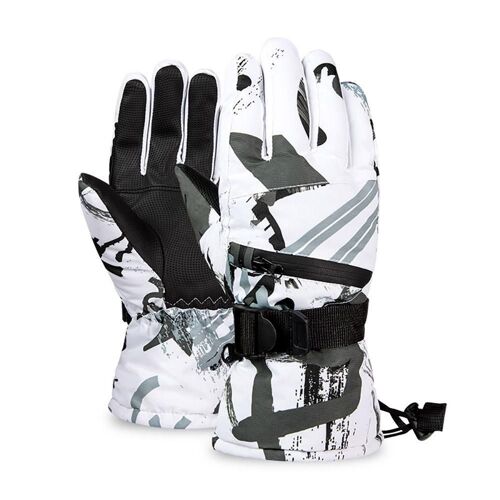 Gants Thermiques D'hiver Imperméables Pour Le Ski Snowboard, Écran Tactile De Support D'équitation, Bleu L