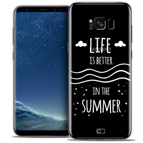 Caseink - Caseink Coque Housse Etui Pour Samsung Galaxy S8 (G950) [Crystal Gel Hd Collection Summer Design Life's Better - Souple - Ultra Fin - Imprimé En France]