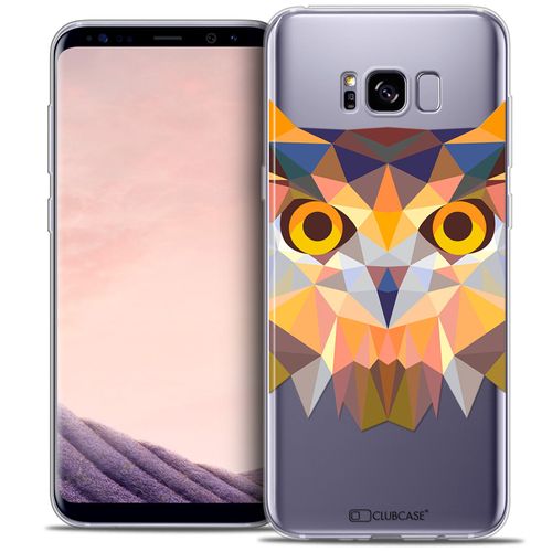 Caseink - Caseink Coque Housse Etui Pour Samsung Galaxy S8 (G950) [Crystal Gel Hd Polygon Series Animal - Souple - Ultra Fin - Imprimé En France] Hibou