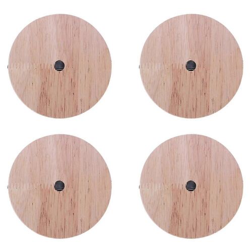 4X Base de lampe Style concis Plaque de plafond moderne Support de plafond en bois E27 Lampe Montage Lustre B