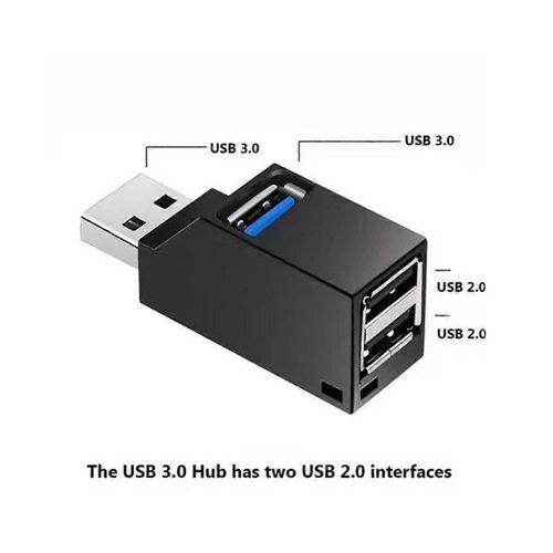 USB 3.0 HUB Adaptateur Extendeur Mini Splitter Box 3 Ports pour PC Portable Téléphone Portable Haute Vitesse U Disque