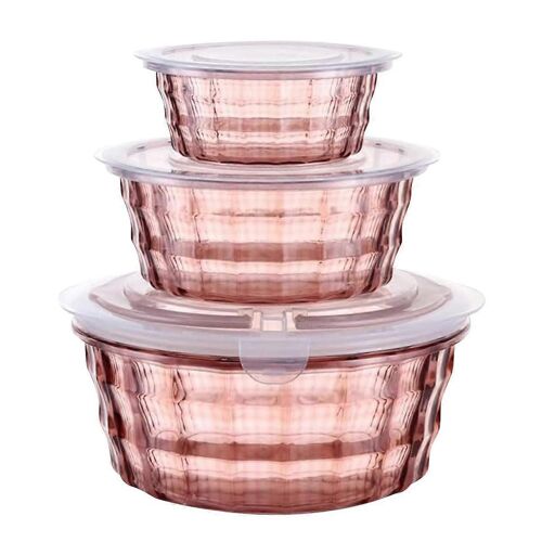 Boîte à fruits en plastique Récipients à fruits avec bol à soupière Récipient en plastique transparent Récipient en plastique Scellé