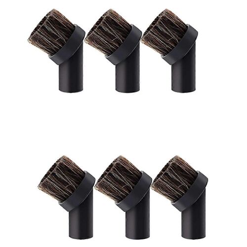 Accessoire d'aspirateur Doux crin de cheval poils Brosse à épousseter Remplacement de l'aspirateur, nettoyage 6 pièces