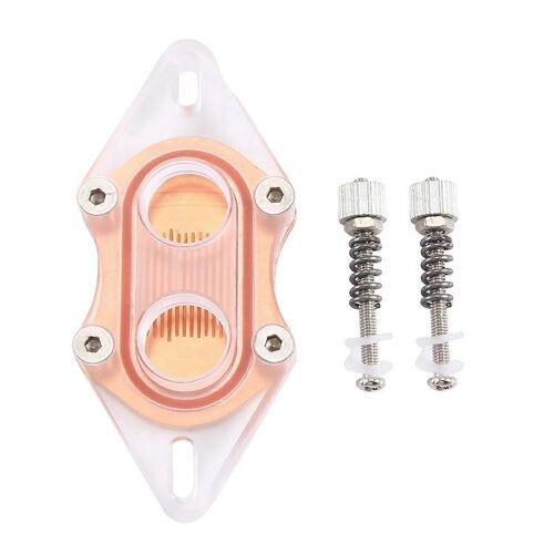 Bloc de refroidissement par eau de processeur Refroidisseur acrylique transparent South Bridge Northbridge Block pour ordinateur CPU Block