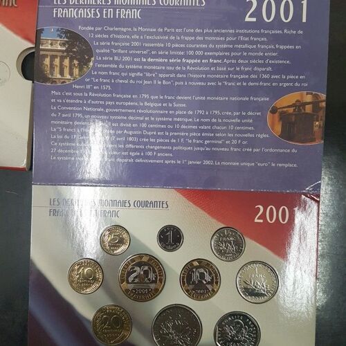 Les Dernieres Monnaies Courantes En France 2001