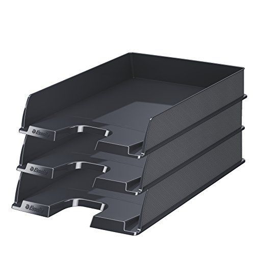 Esselte Europost - Lot De 10 Corbeilles À  Courrier Noir