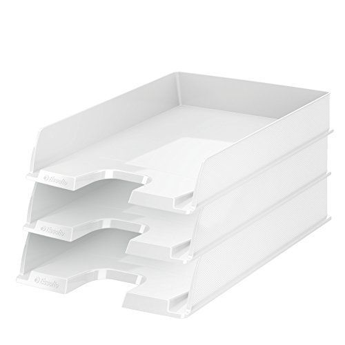 Esselte Europost - Lot De 10 Corbeilles À  Courrier Blanc