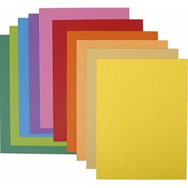 Exacompta 210001e Paquet 100 Chemises Bahia 220 En Papier 220g/M ² Coloris Assorties