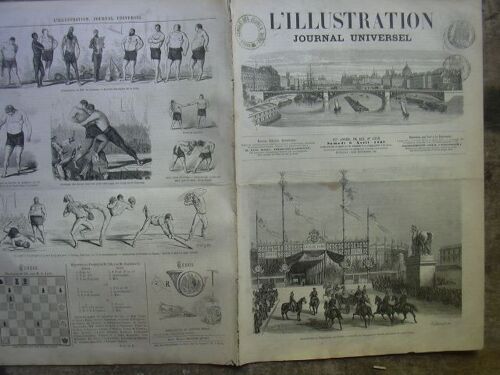 L'illustration Journal Universel N° 1258-Texte : Revue Politique De La Semaine. ¿ Courrier De Paris. -Ouverture De L'exposition Universelle. ¿ La Question (H Luxembourg. ¿ Histoire D'un ...
