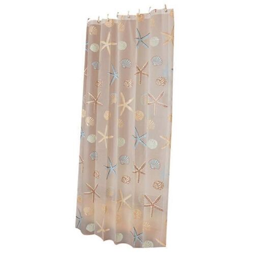180Cmx180Cm Rideau de douche moderne étoile de mer partition frais bord de mer style imperméable Peva rideau Fo