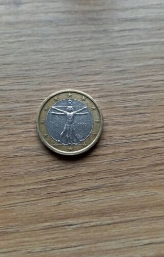 Pièce De 1 Euro Ffrançaise2002 L'homme De Vitruve