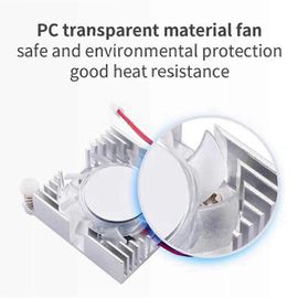 Pour le dissipateur thermique en aluminium Orange Pi5 Plus Refroidisseur de carte mère Orange Pi5 Plus avec ventilateur Chaleur tout-en-un