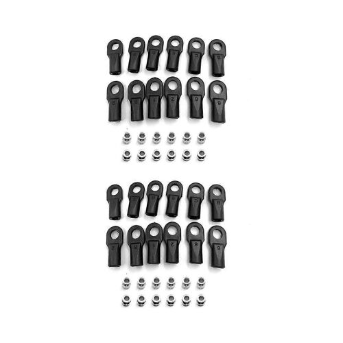 24Pcs Embouts à rotule avec joint à rotule à rotules creuses 5347 pour Bandit Stampede Slash 2WD Summit Parts