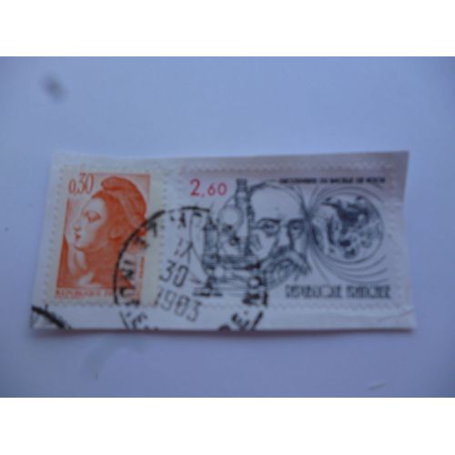 Timbre France 1983:Découverte Du Bacille De Koch.