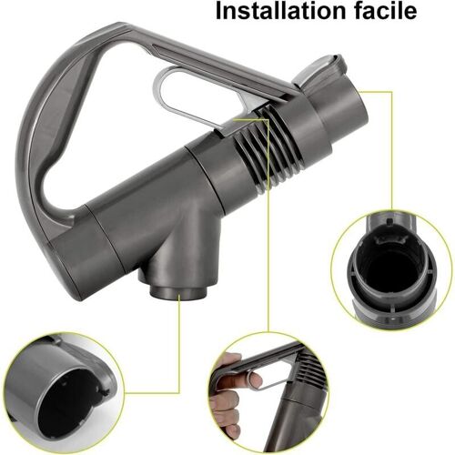 Accessoire Aspirateur Poignée Compatible avec Dyson DC19 DC23 DC26 DC29 DC32 DC36 Piece Detache