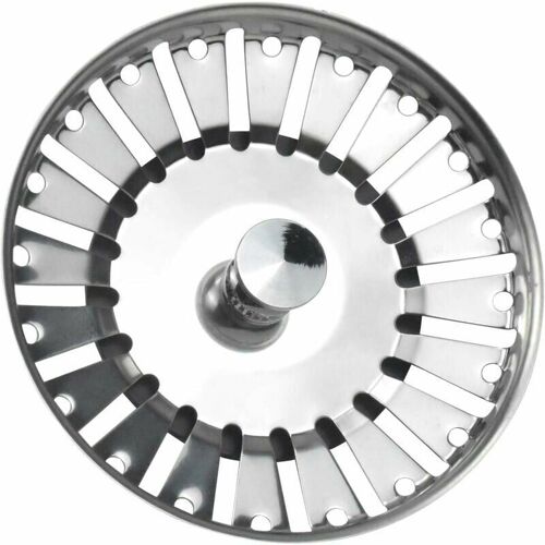 bouchon évier cuisine, Filtre à évier de Cuisine en acier inoxydable, bouchon de panier en acier inoxydable, filtre évier pour bonde évier cuisine (diamètre: 84mm)