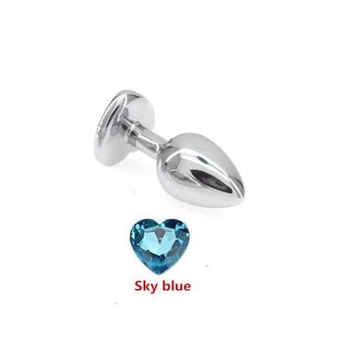 Plug Anal En Forme De Coeur En Acier Inoxydable, Plug Anal En Cristal, Jouets Sexuels Anaux, Gode Masseur De Prostate, 3 Tailles