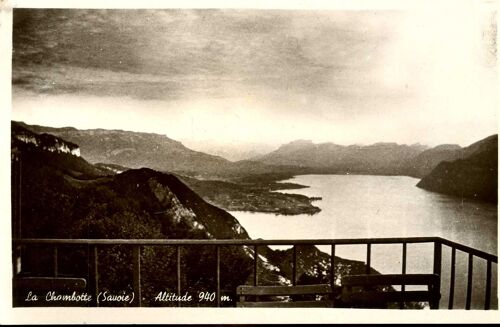 Carte Postale De Saint-Germain La Chambotte  (Savoie)  Vue Du Lac Et Du Revard, Prise De La Chambotte