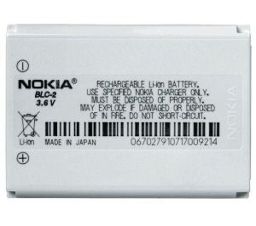 Véritable Batterie / Batterie Haute Qualité Blc-2 Pour Nokia 3310 3320 3510i 6810 3410 3510 3350 6800 Ce