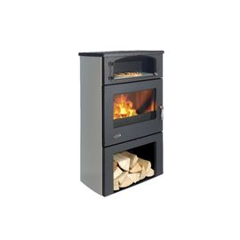 Godin - Poêle à bois 11kw gris argent 362115CGRISARG