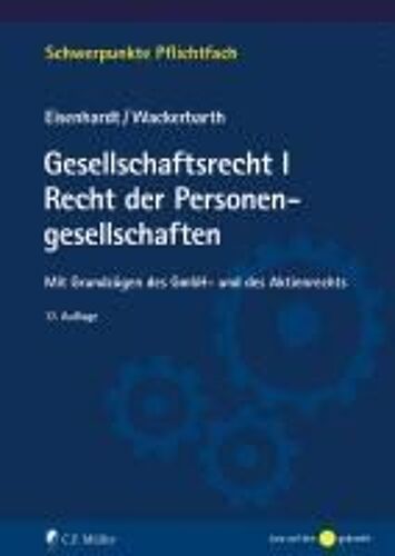 Gesellschaftsrecht I. Recht Der Personengesellschaften