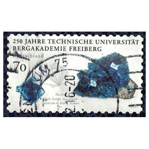 Allemagne 2015 Oblitéré Used Académie De Freiberg Minéral Fluorite Su