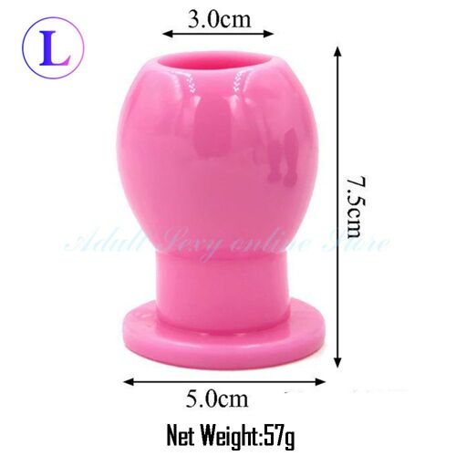 Dilatateur De Peep Transparent Pour Adultes, Plug Anal Creux, Arrière-Cour, Perle De Traction, Liquide Étanche, Jouet Sexuel Pour Adultes
