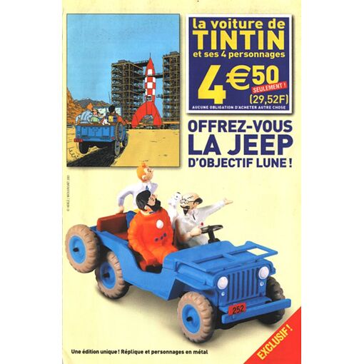 Maquette Hachette Collections : La Jeep De Tintin (Objectif Lune) - Fascicule & Pièces N°66 - Échelle 1/8 - Neuf