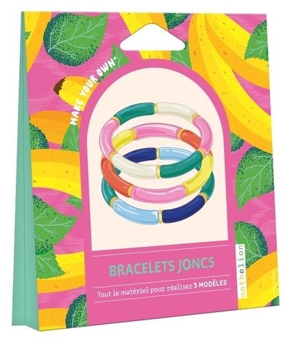 Bracelets Joncs - Avec 18 Perles Tubes De 7 Couleurs, 18 Perles Intercalaires Dorées, 2 Mètres De Fil Élastique